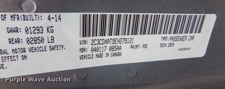 image for item DN8550 2014 Dodge  Charger Police