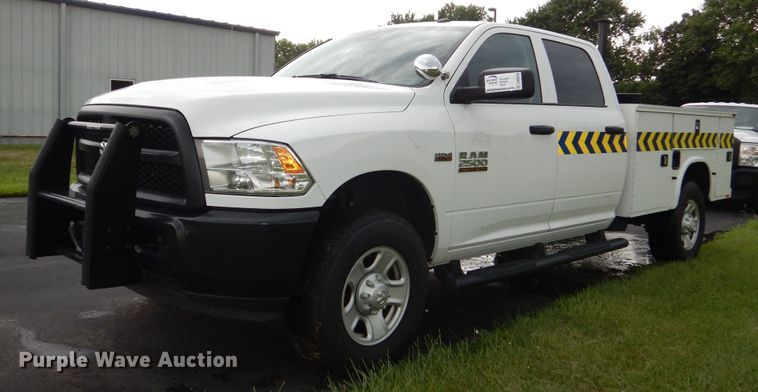 image for item DN8555 2018 Dodge Ram 2500 HD  Crew Cab utility bed pickup truck