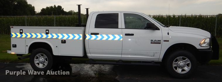 image for item DN8555 2018 Dodge Ram 2500 HD  Crew Cab utility bed pickup truck