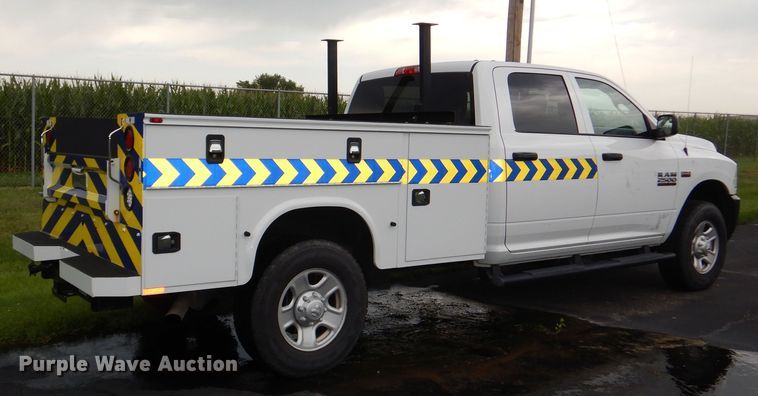 image for item DN8555 2018 Dodge Ram 2500 HD  Crew Cab utility bed pickup truck