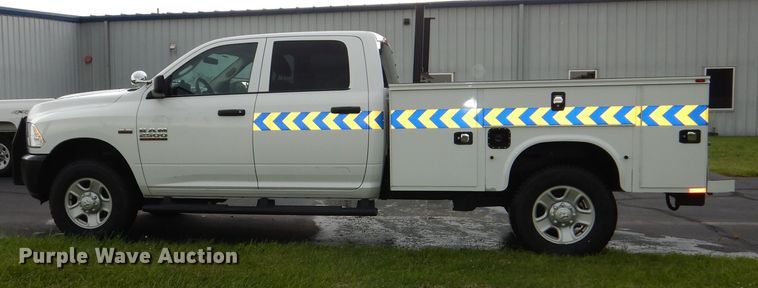 image for item DN8555 2018 Dodge Ram 2500 HD  Crew Cab utility bed pickup truck