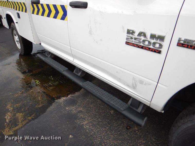 image for item DN8555 2018 Dodge Ram 2500 HD  Crew Cab utility bed pickup truck