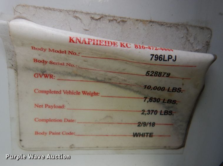 image for item DN8555 2018 Dodge Ram 2500 HD  Crew Cab utility bed pickup truck