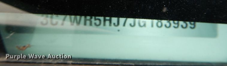 image for item DN8555 2018 Dodge Ram 2500 HD  Crew Cab utility bed pickup truck