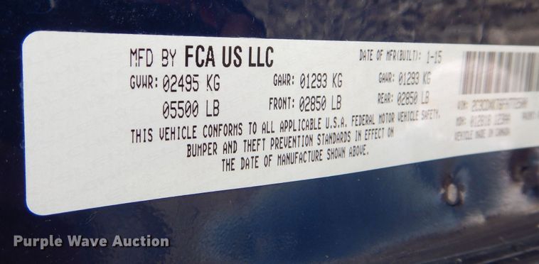 image for item DN8557 2015 Dodge  Charger Police