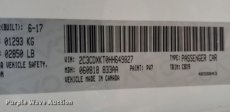 image for item DO2936 2019 Dodge Charger Police