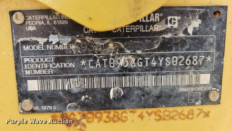 image for item DO2939 2003 Caterpillar 938G  wheel loader