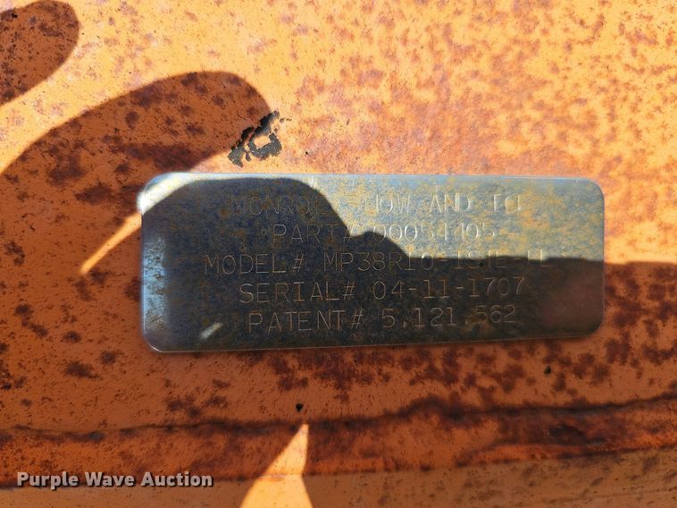 image for item DQ0100 Monroe MP38R10-ISTE-FL  120" W snow plow