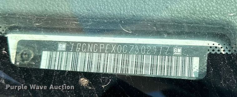 image for item DQ1338 2012 Chevrolet Silverado 1500  pickup truck