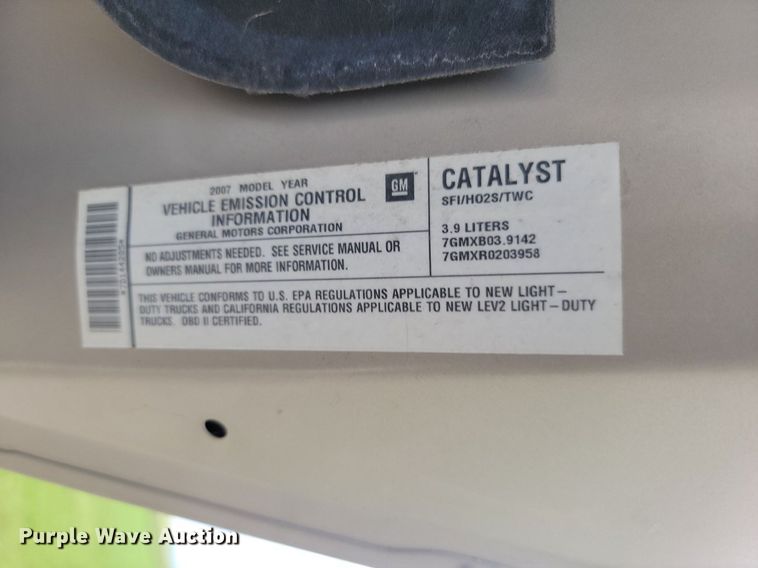 image for item DQ7520 2007 Chevrolet Uplander  van