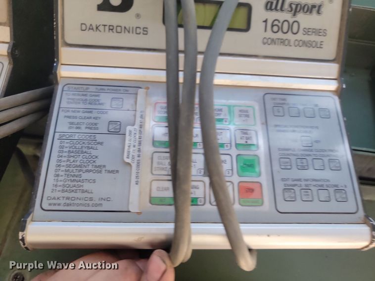 image for item DQ7525 Daktronics  scoreboard