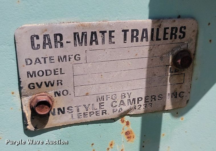 image for item DQ7528 1984 Car Mate  utility trailer