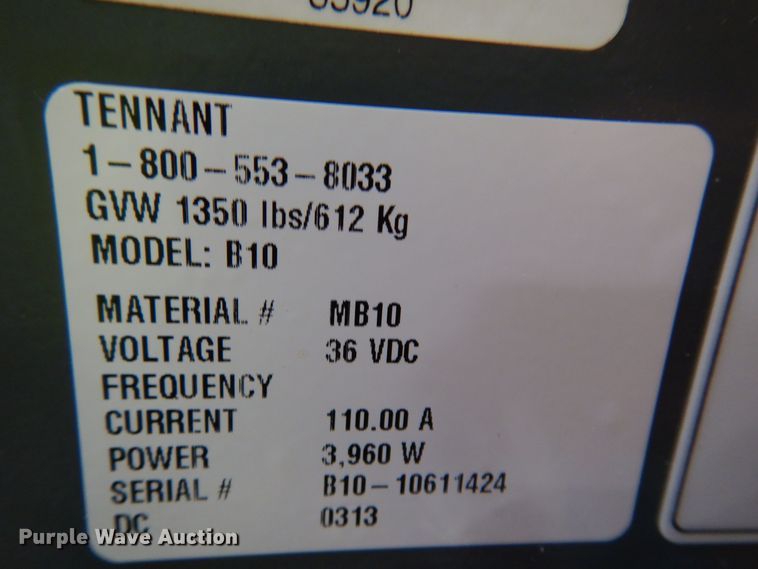 image for item IQ9780 Tennant B10  floor buffer