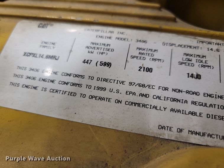 image for item JO9297 1999 Caterpillar 3406B  engine