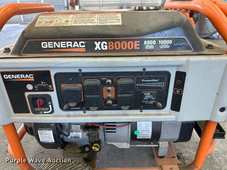 image for item KM9841 Generac XG8000E  generator