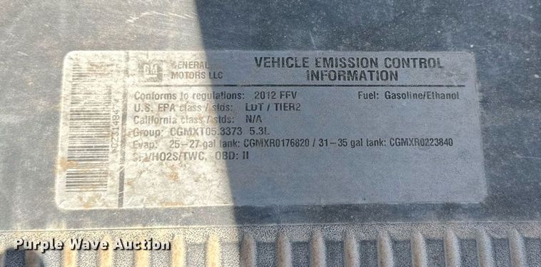 image for item KM9844 2012 Chevrolet Silverado 1500  Ext. Cab pickup truck