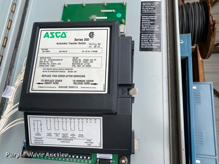 image for item KV9509 Asco  transfer switch