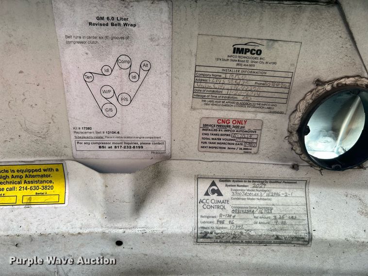 image for item LE9542 2014 Chevrolet Express  shuttle bus