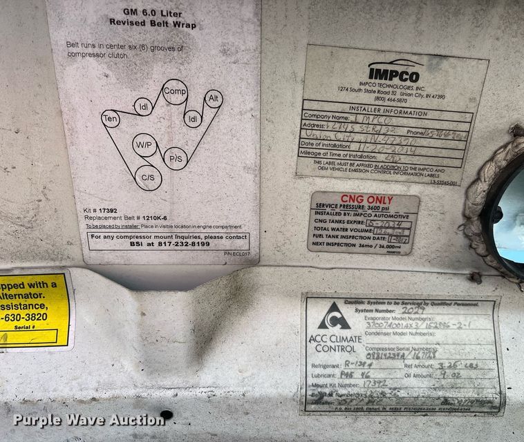 image for item LE9542 2014 Chevrolet Express  shuttle bus