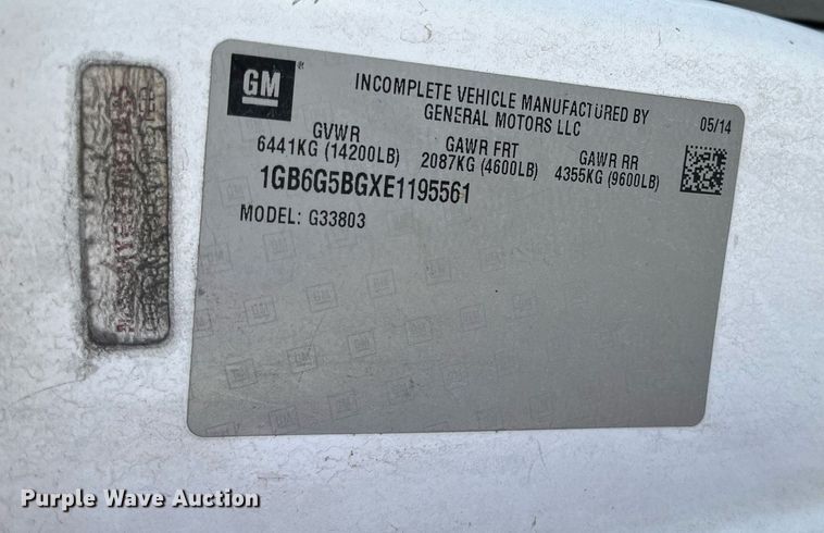 image for item LE9542 2014 Chevrolet Express  shuttle bus