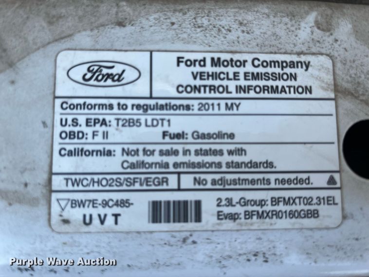 image for item LE9545 2011 Ford Ranger  pickup truck