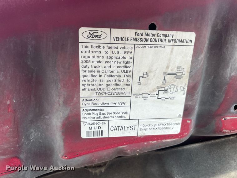 image for item LE9546 2005 Ford Explorer  SUV