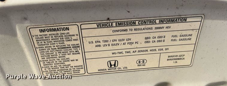 image for item LE9550 2008 Honda Civic