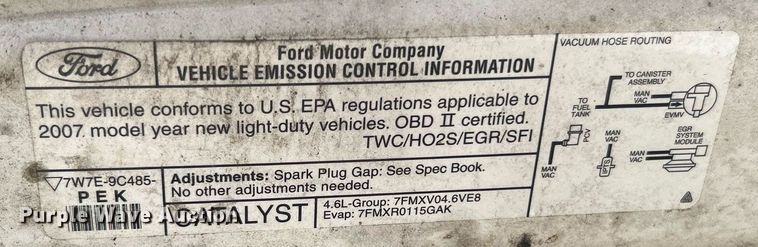 image for item LE9555 2007 Ford Crown Victoria Police Interceptor