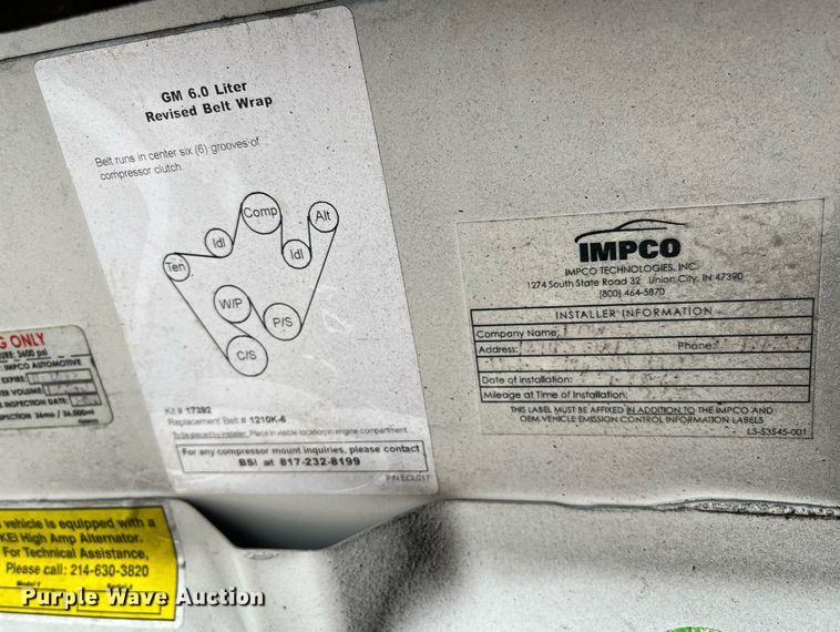 image for item LE9557 2013 Chevrolet Express  shuttle bus