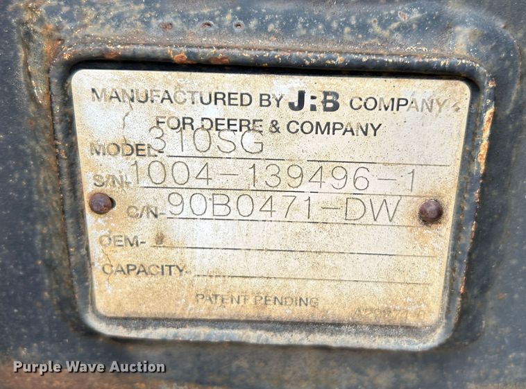 image for item LE9558 2005 John Deere 310SG  backhoe