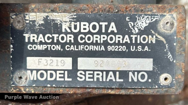 image for item LE9560 Kubota F2100E  lawn mower