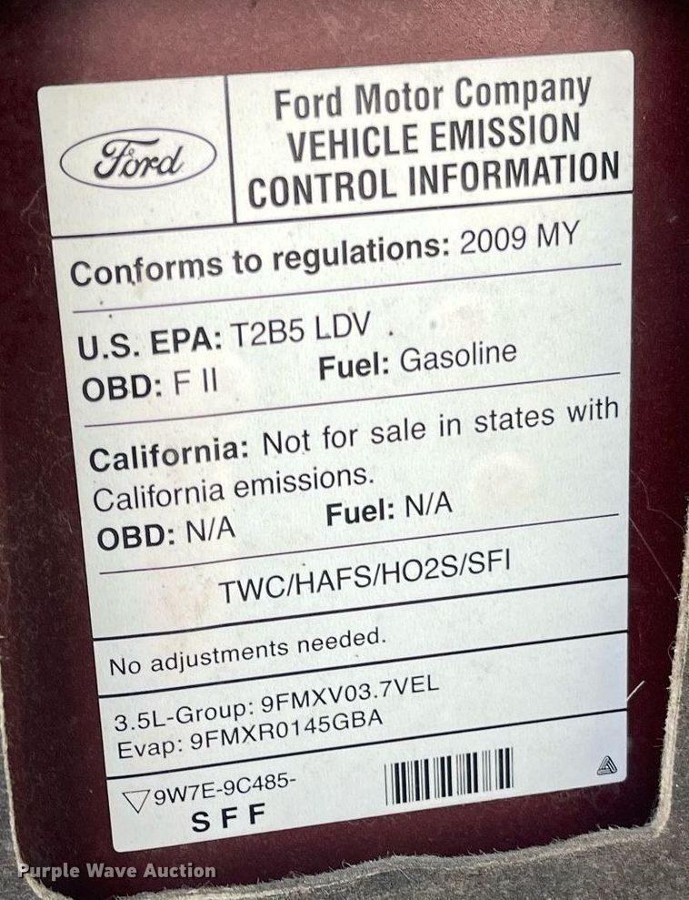 image for item LE9563 2009 Ford Flex  SUV