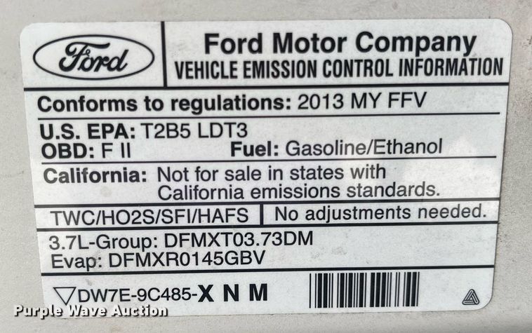 image for item LE9565 2013 Ford Explorer Police Interceptor  SUV