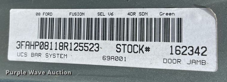 image for item LE9568 2008 Ford Fusion