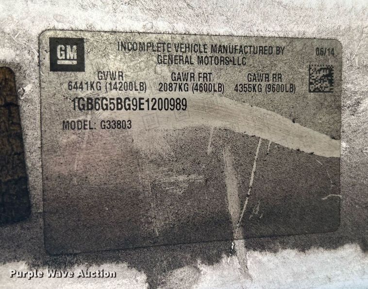 image for item LE9573 2014 Chevrolet Express