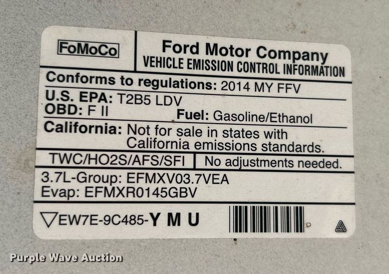 image for item LE9578 2014 Ford Taurus Police Interceptor