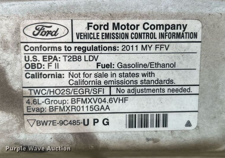 image for item LE9588 2011 Ford Crown Victoria Police Interceptor