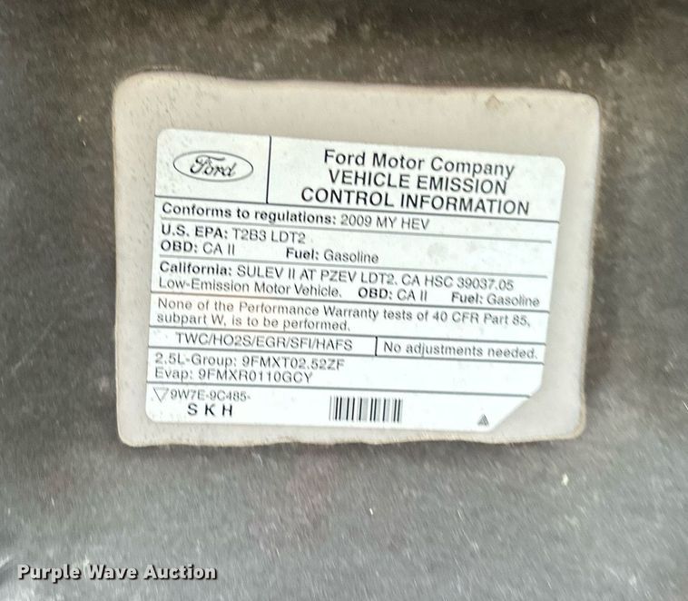 image for item LE9590 2009 Ford Escape Hybrid  SUV