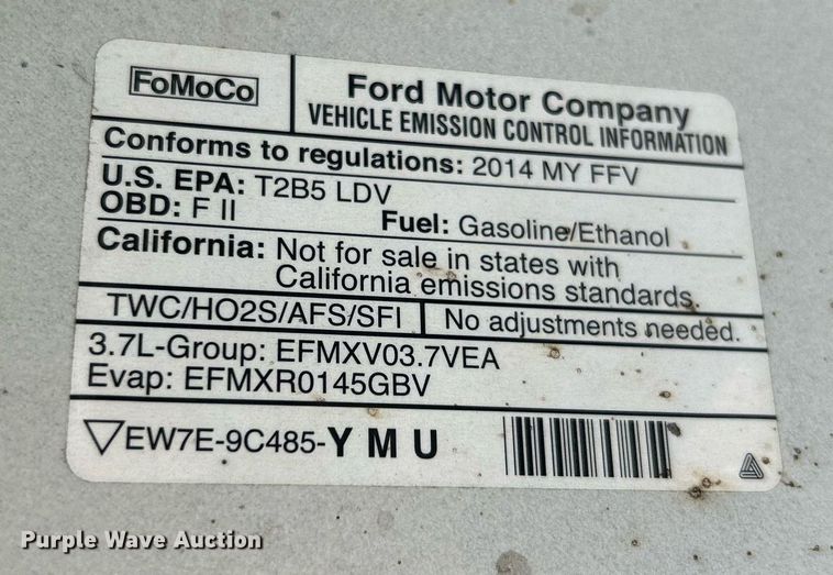 image for item LE9591 2014 Ford Taurus Police Interceptor