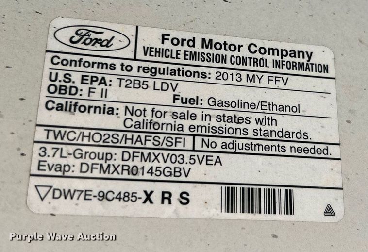 image for item LE9592 2013 Ford Taurus Police Interceptor