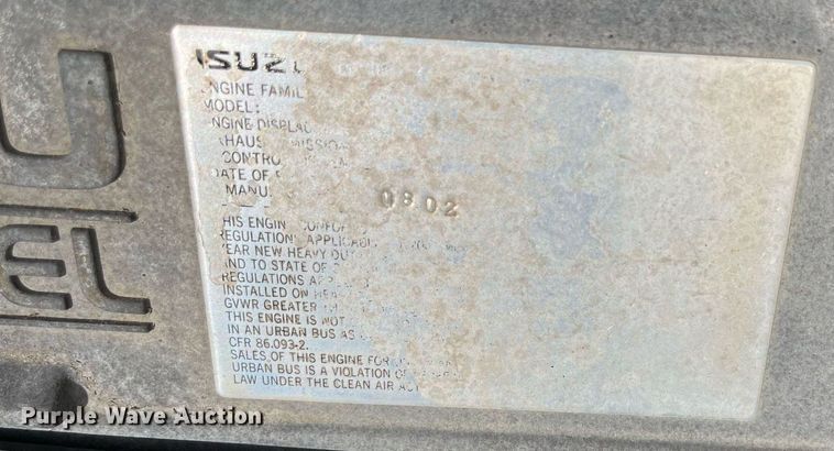 image for item LE9596 2003 Chevrolet W5500  box truck