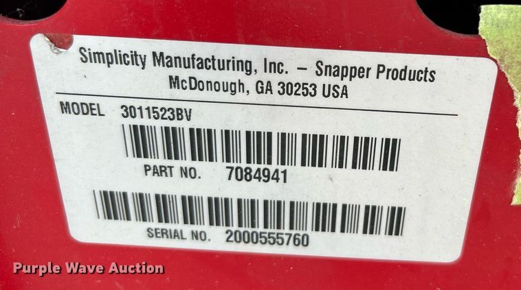 image for item LE9606 (2) Snapper lawn mowers