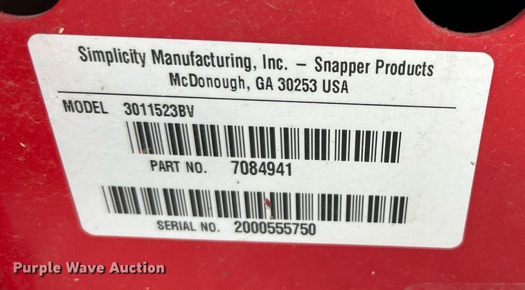 image for item LE9612 (3) Snapper lawn mowers