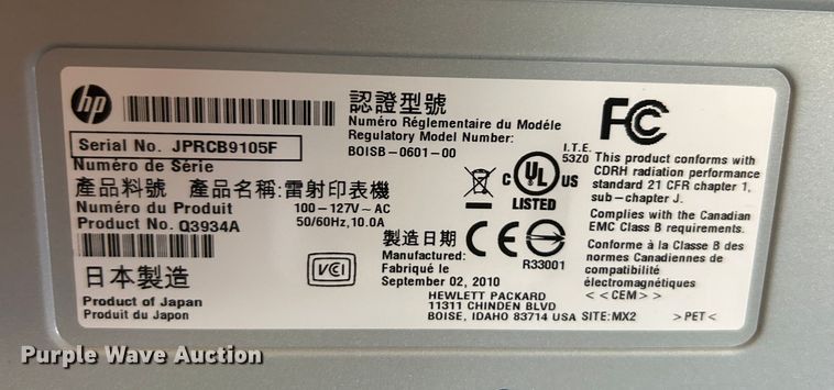 image for item LE9637 HP ColorJet CP6015XH  printer