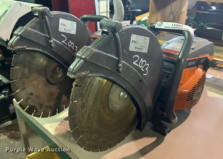 image for item LE9663 (2) Husqvarna K970 concrete saws