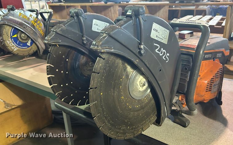 image for item LE9665 (2) Husqvarna K970 concrete saws