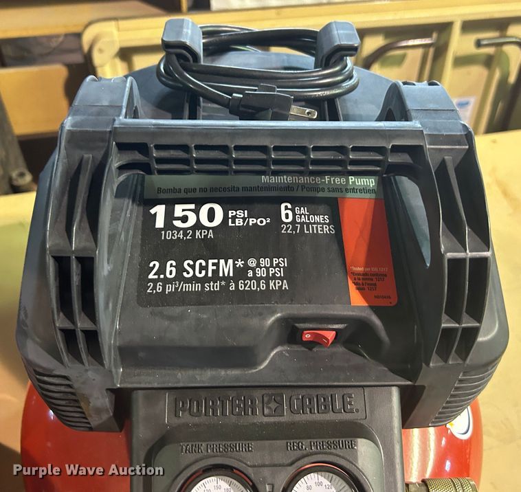 image for item LE9670 (2) Porter-Cable air compressors