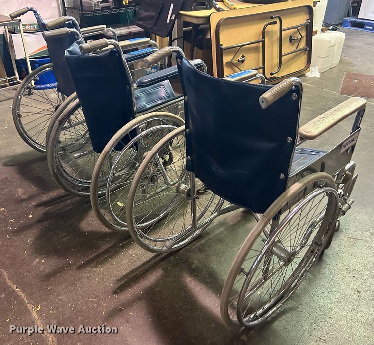 (3) wheelchairs in Tulsa, OK Item LE9671 for sale Purple Wave