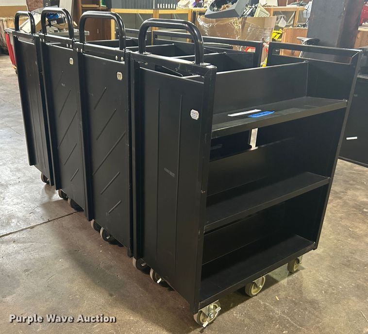 image for item LE9685 (4) Demco book carts
