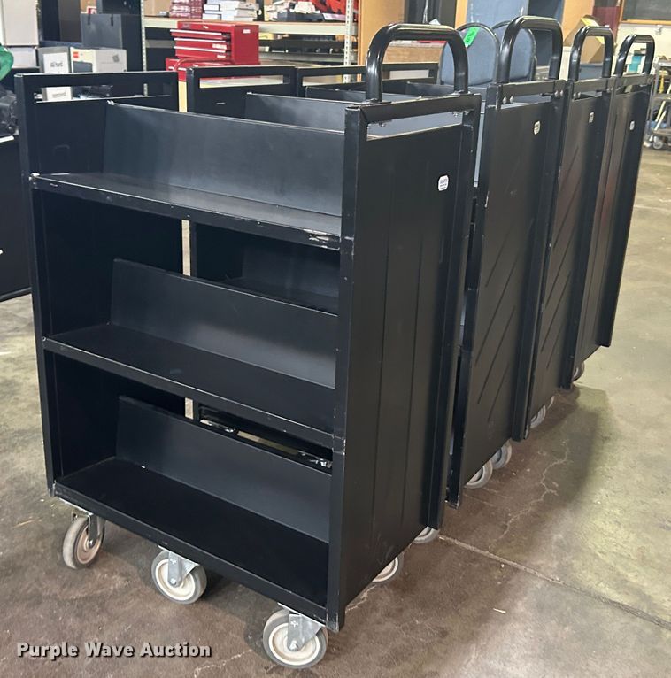 image for item LE9685 (4) Demco book carts